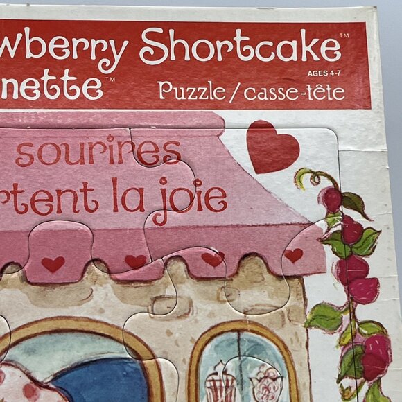 Vintage 1981 Strawberry Shortcake Puzzle "Smiles Are For Sharing” Parker Bros - Picture 7 of 13